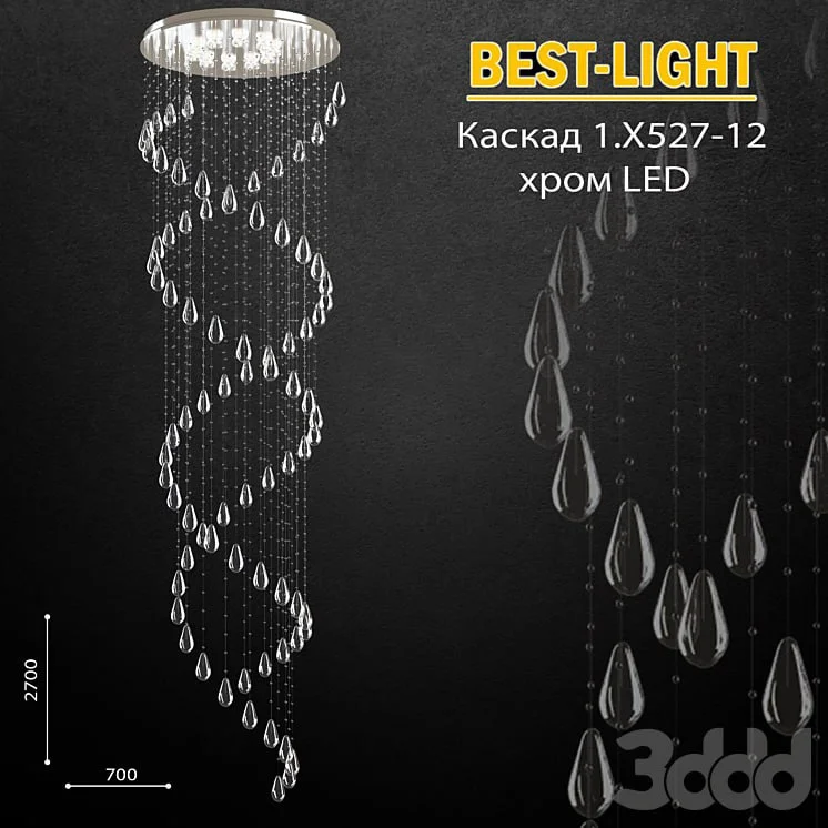 Best-Light Cascade 1.X527-12 chrome LED
